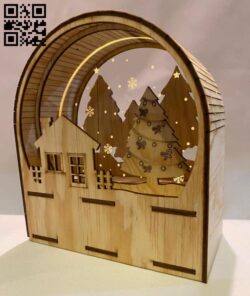 Christmas light E0013974 file cdr and dxf free vector download for laser cut