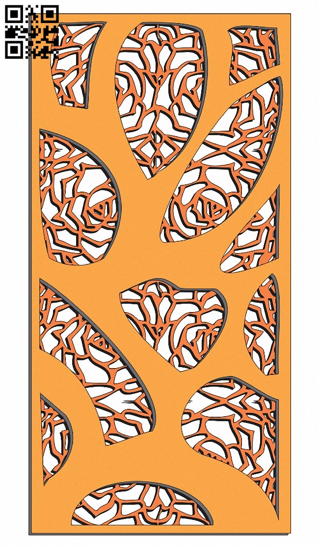 Design pattern screen panel E0013929 file cdr and dxf free vector download for laser cut cnc