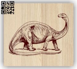 Dinosaur E0013917 file cdr and dxf free vector download for laser engraving machine
