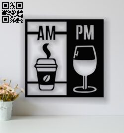 Drink panel E0013739 file cdr and dxf free vector download for laser cut plasma