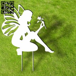 Fairy ornament stakes garden yard E0013939 file cdr and dxf free vector download for laser cut plasma