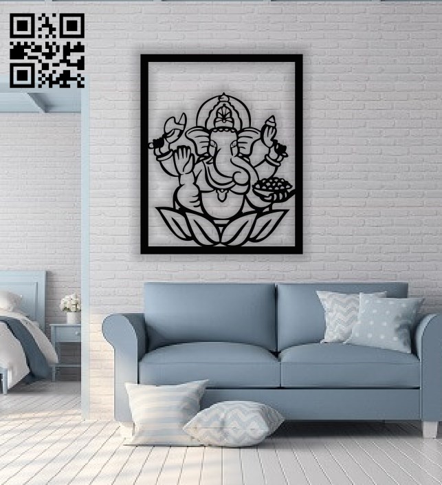 Hindu elephant E0013833 file cdr and dxf free vector download for laser cut plasma
