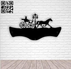 Horse wagon address table E0013987 file cdr and dxf free vector download for laser cut plasma