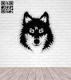 Husky dog E0013963 file cdr and dxf free vector download for laser cut plasma