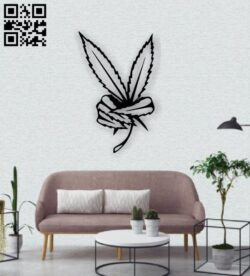 Leaves wall decor E0013821 file cdr and dxf free vector download for laser cut plasma