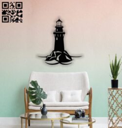 Light house E0013872 file cdr and dxf free vector download for laser cut plasma