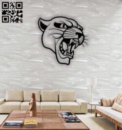 Lion wall decor E0013874 file cdr and dxf free vector download for laser cut plasma