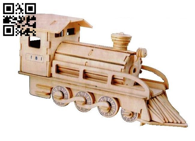 Locomotive E0014009 file cdr and dxf free vector download for laser cut