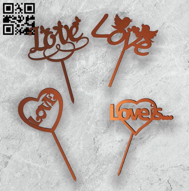 Love topper E0014020 file cdr and dxf free vector download for laser cut plasma