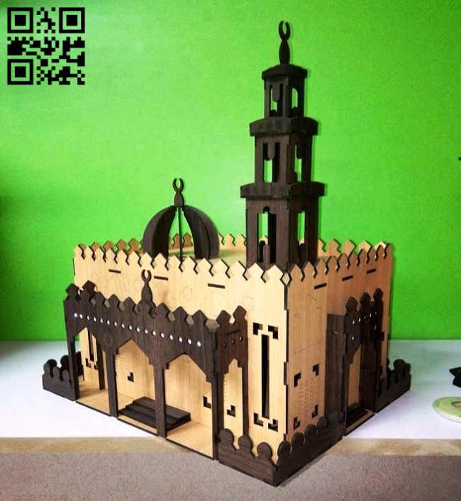 Mosque E0013922 file cdr and dxf free vector download for laser cut