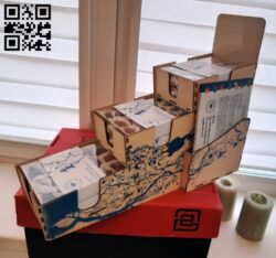 Organizer frigate E0013730 file cdr and dxf free vector download for laser cut