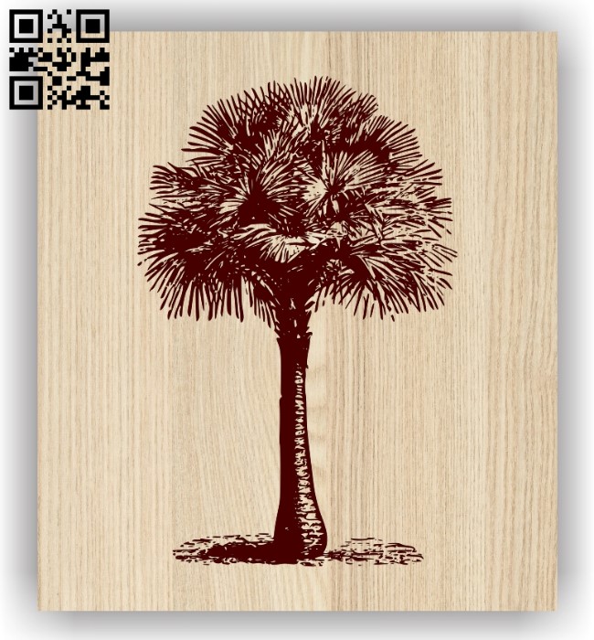 Palm E0013953 file cdr and dxf free vector download for laser engraving machine