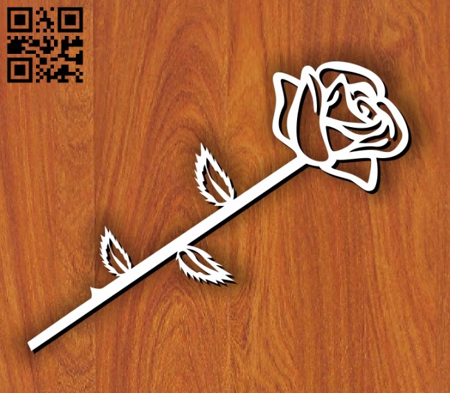 Rose E0013942 file cdr and dxf free vector download for laser cut plasma