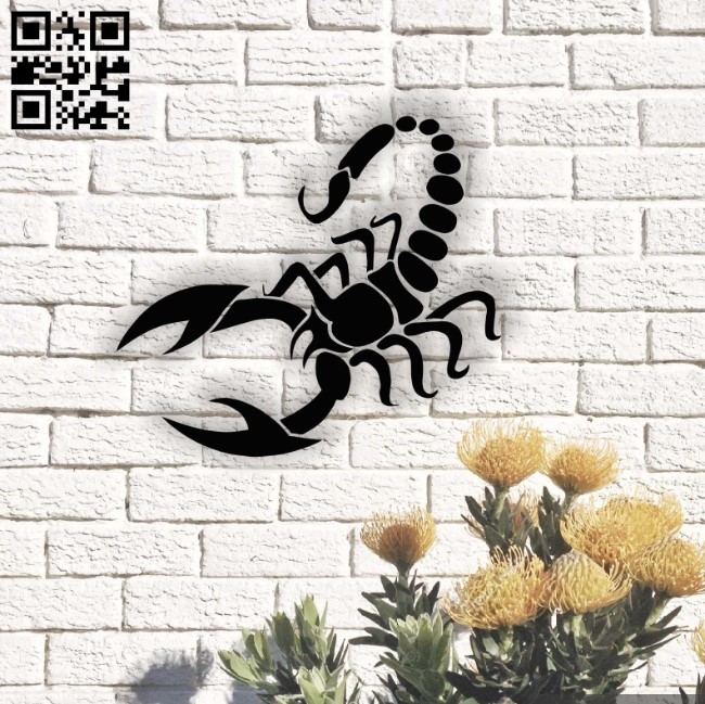 Scorpio zodiac E0013774 file cdr and dxf free vector download for laser cut plasma