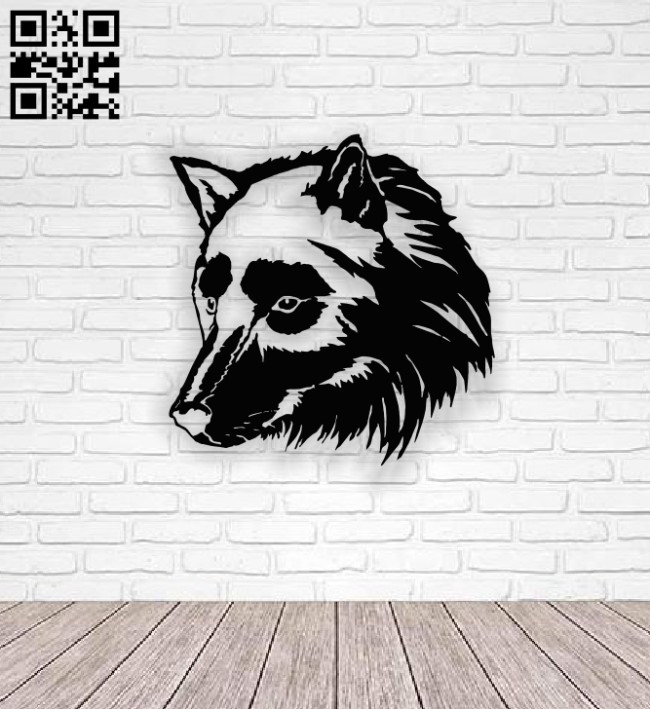 Wolf head E0013911 file cdr and dxf free vector download for laser cut plasma