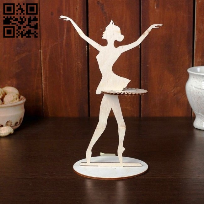 Balerina napkin holder E0014145 file cdr and dxf free vector download for laser cut