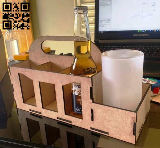 Beer box E0014116 file cdr and dxf free vector download for laser cut