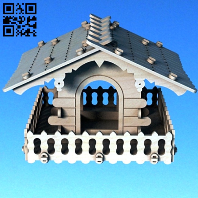 Bird house E0014330 file cdr and dxf free vector download for laser cut