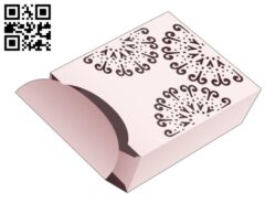 Box and lid with stenciled mandala E0014456 file cdr and dxf free vector download for laser cut