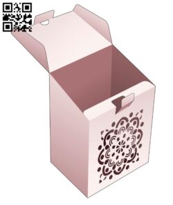 Box with Mandala E0014457 file cdr and dxf free vector download for laser cut