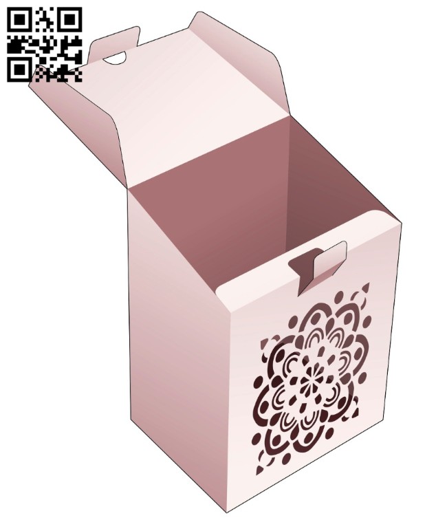 Box with Mandala E0014457 file cdr and dxf free vector download for laser cut