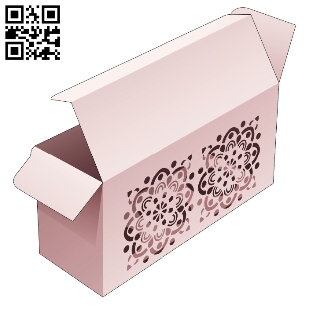 Box with mandala E0014309 file cdr and dxf free vector download for laser cut