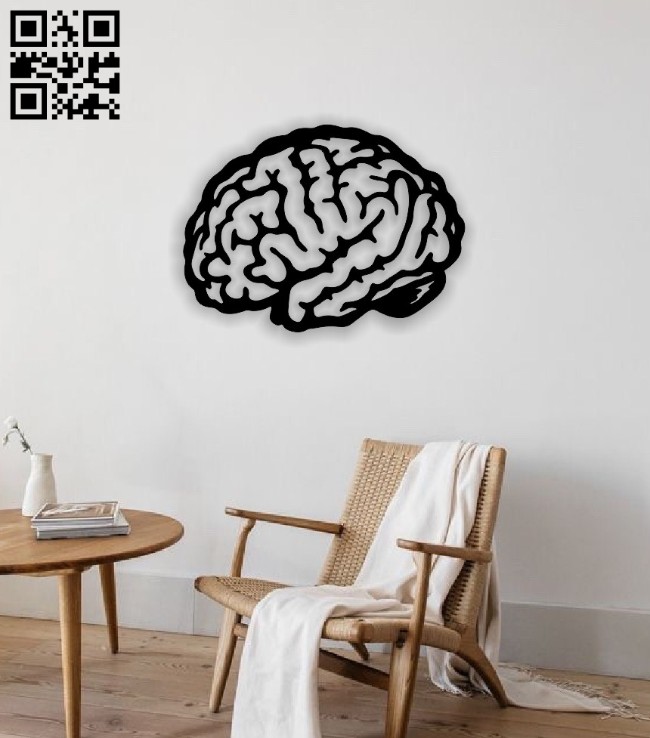 Brain E0014241 file cdr and dxf free vector download for laser cut plasma