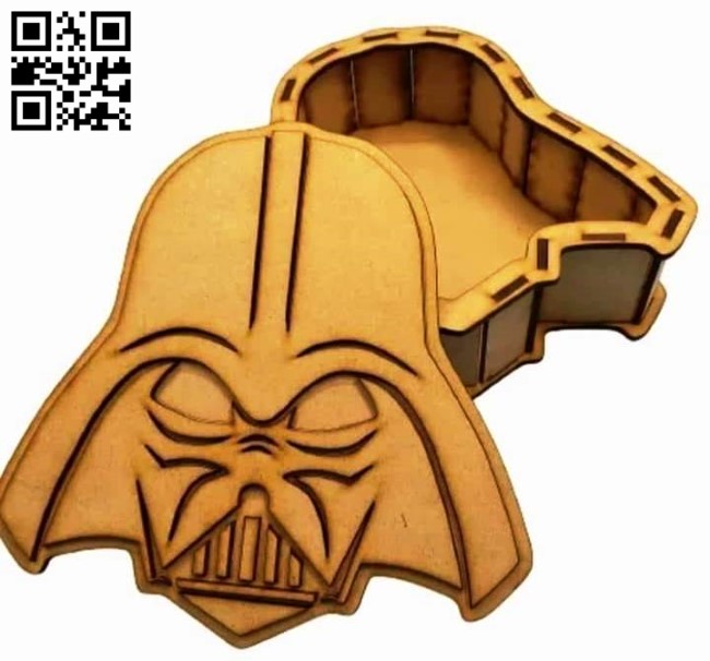 Dark Vader box E0014119 file cdr and dxf free vector download for laser cut