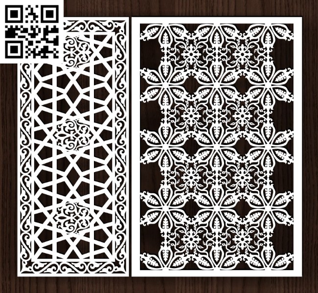 Design pattern screen panel E0014220 file cdr and dxf free vector download for laser cut cnc