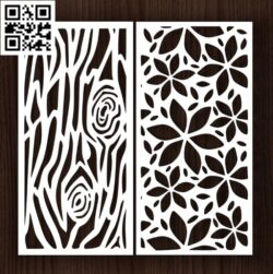 Design pattern screen panel E0014312 file cdr and dxf free vector download for laser cut cnc