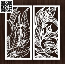 Design pattern screen panel E0014398 file cdr and dxf free vector download for laser cut cnc