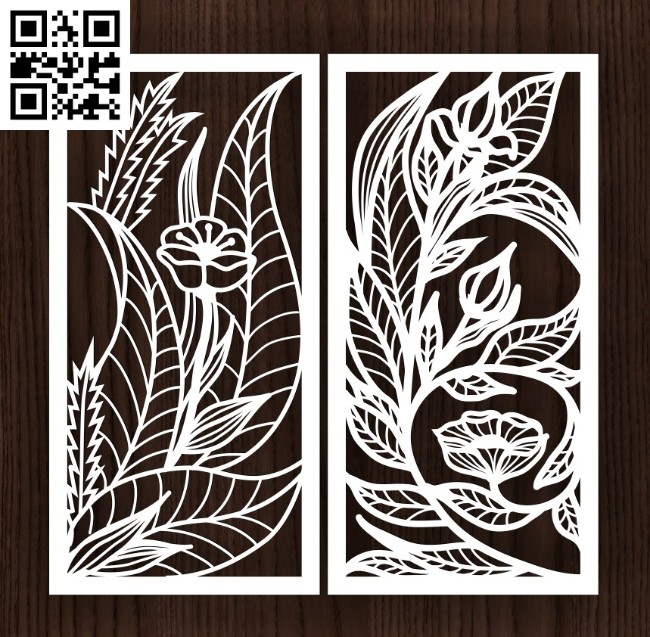 Design pattern screen panel E0014398 file cdr and dxf free vector download for laser cut cnc