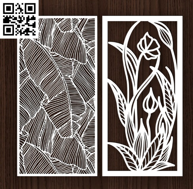 Design pattern screen panel E0014399 file cdr and dxf free vector download for laser cut cnc