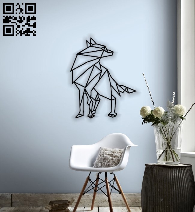 Wolf Geometric Wall Art