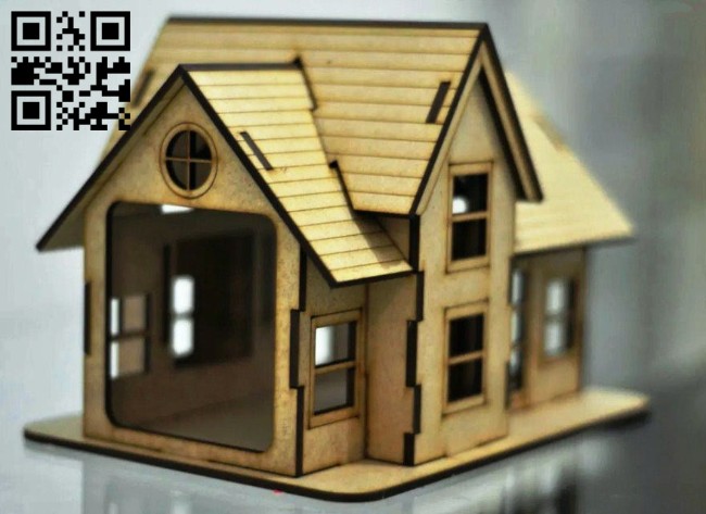 House E0014248 file cdr and dxf free vector download for laser cut