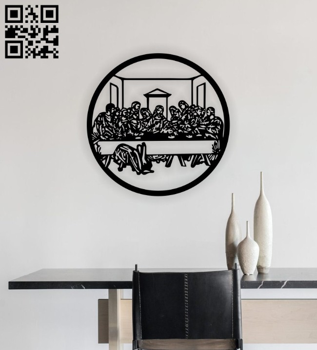 Last dinner E0014400 file cdr and dxf free vector download for laser cut cnc