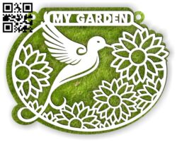 My garden sign E0014135 file cdr and dxf free vector download for laser cut