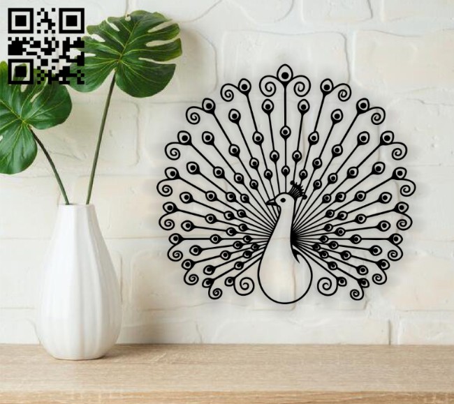 Peacock E0014279 file cdr and dxf free vector download for laser cut plasma
