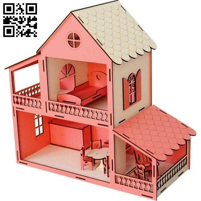 Play house E0014389 file cdr and dxf free vector download for laser cut