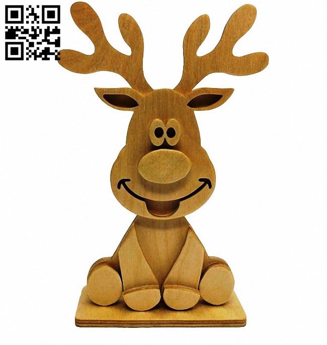 Reindeer E0014080 file cdr and dxf free vector download for laser cut