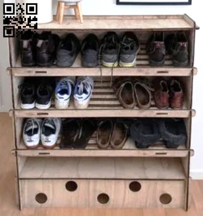 Shoes cabinet E0014346 file cdr and dxf free vector download for laser cut