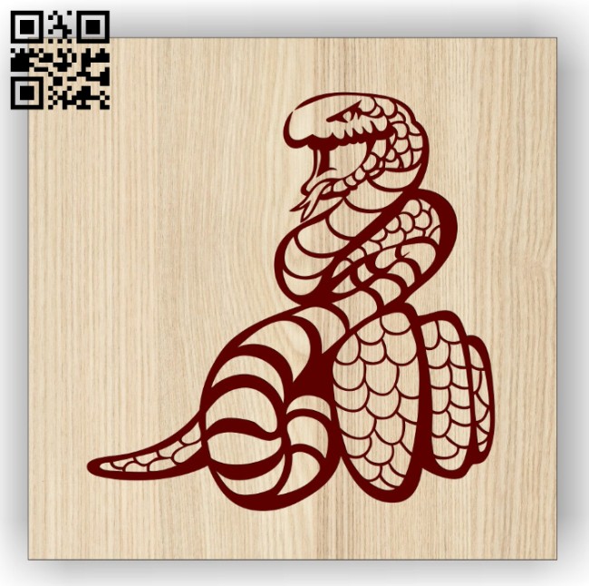 Snake E0014290 file cdr and dxf free vector download for laser engraving machine