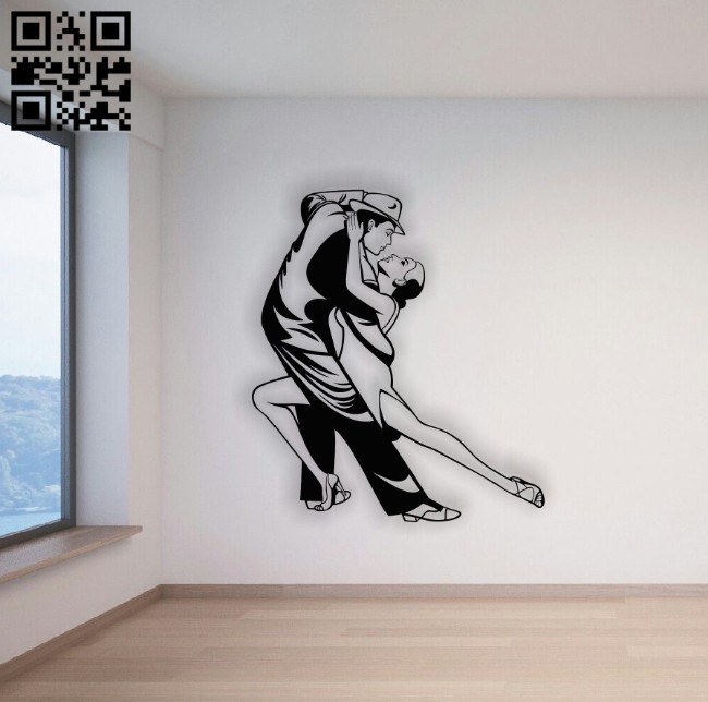 Sport dance wall decor E0014196 file cdr and dxf free vector download for laser cut plasma