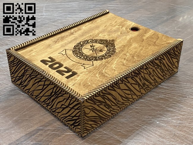Tear calendar box E0014173 file cdr and dxf free vector download for laser cut