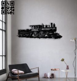 Train wall decor E0014417 file cdr and dxf free vector download for laser cut plasma