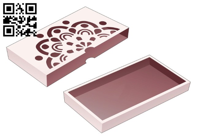 Tray box E0014236 file cdr and dxf free vector download for laser cut