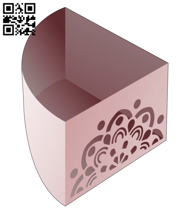 Triangular bowl E0014234 file cdr and dxf free vector download for laser cut