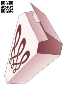 Triangular box E0014235 file cdr and dxf free vector download for laser cut