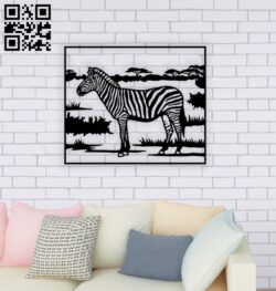 Zebra E0014385 file cdr and dxf free vector download for laser cut plasma