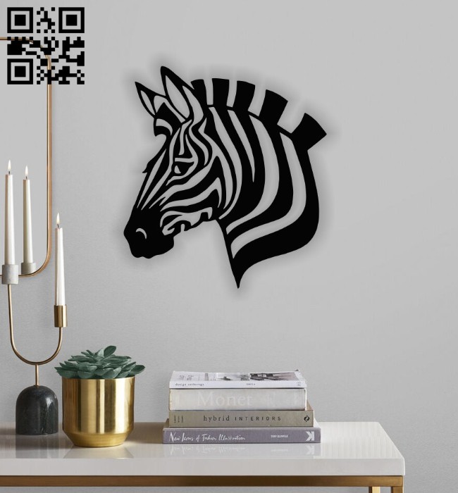 Zebra head E0014232 file cdr and dxf free vector download for laser cut plasma